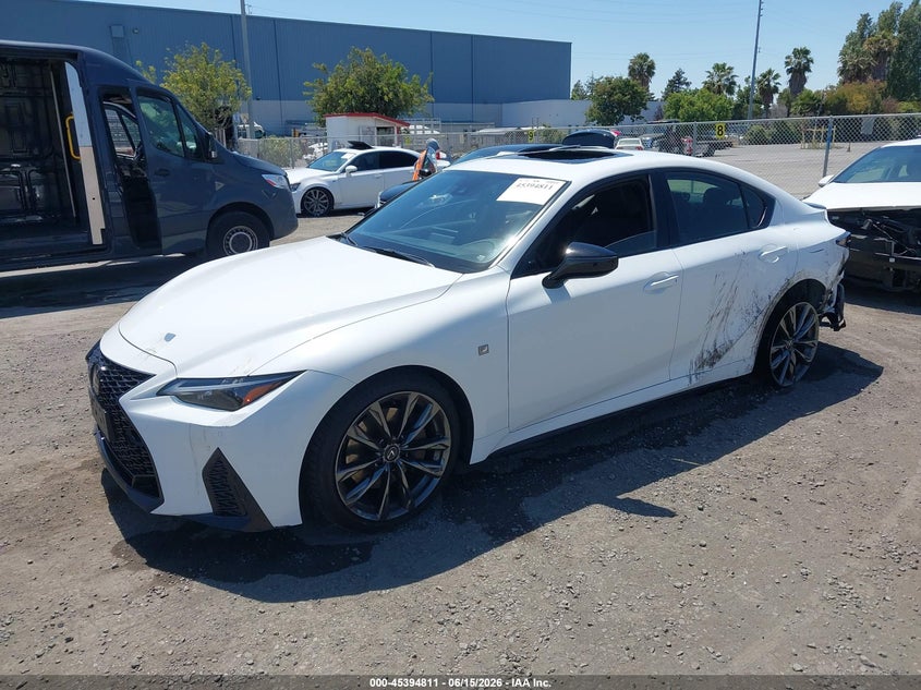 2025 Lexus Is VIN JTHGZ1B26S5092194 IAAI salvage auction — LEFT REAR, Salvage (California), sold $22,475 on 2026-07-13 (photo 2)