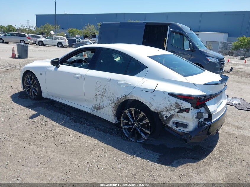 2025 Lexus Is VIN JTHGZ1B26S5092194 IAAI salvage auction — LEFT REAR, Salvage (California), sold $22,475 on 2026-07-13 (photo 3)