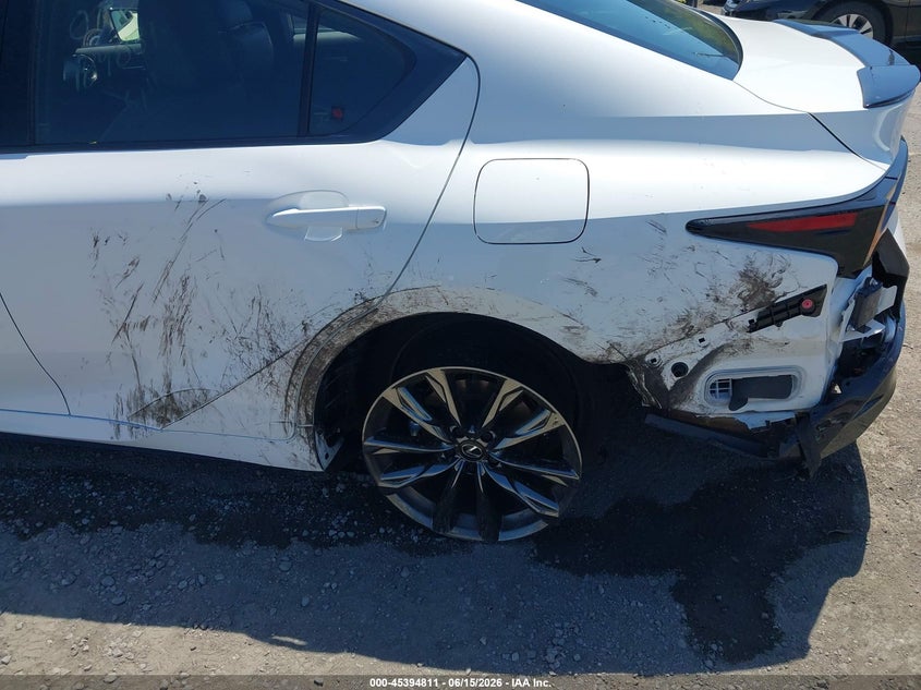 2025 Lexus Is VIN JTHGZ1B26S5092194 IAAI salvage auction — LEFT REAR, Salvage (California), sold $22,475 on 2026-07-13 (photo 6)