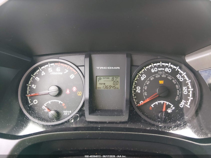 2017 Toyota Tacoma VIN 5TFAX5GN3HX084994 IAAI salvage auction — RIGHT SIDE, Salvage (Alabama), sold $7,750 on 2026-07-27 (photo 7)