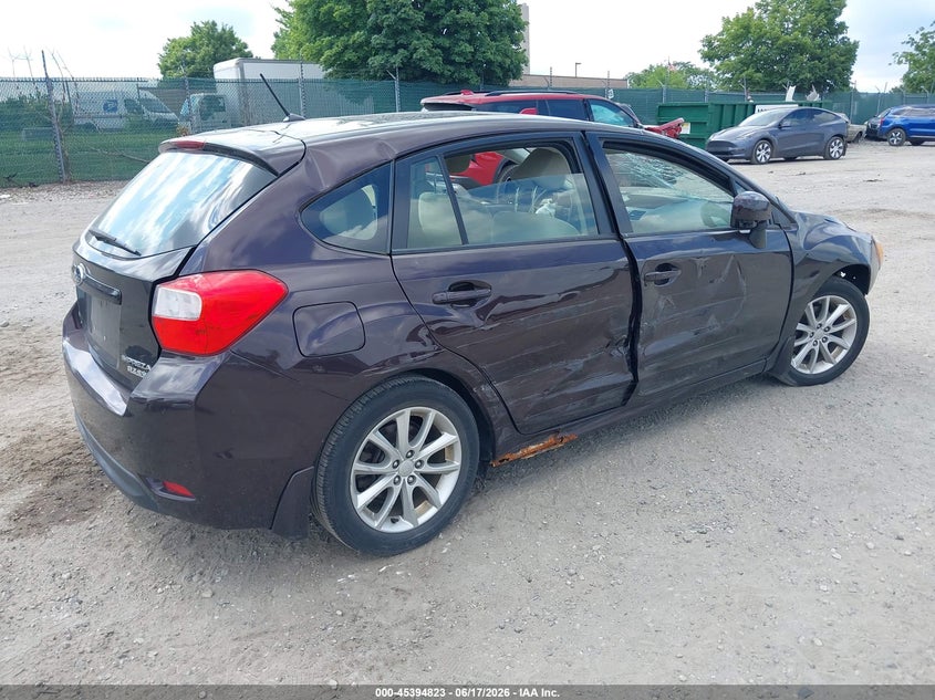 2013 Subaru Impreza VIN JF1GPAC65D2818534 IAAI salvage auction — FRONT END, Salvage Title, sold $325 on 2026-07-17 (photo 4)