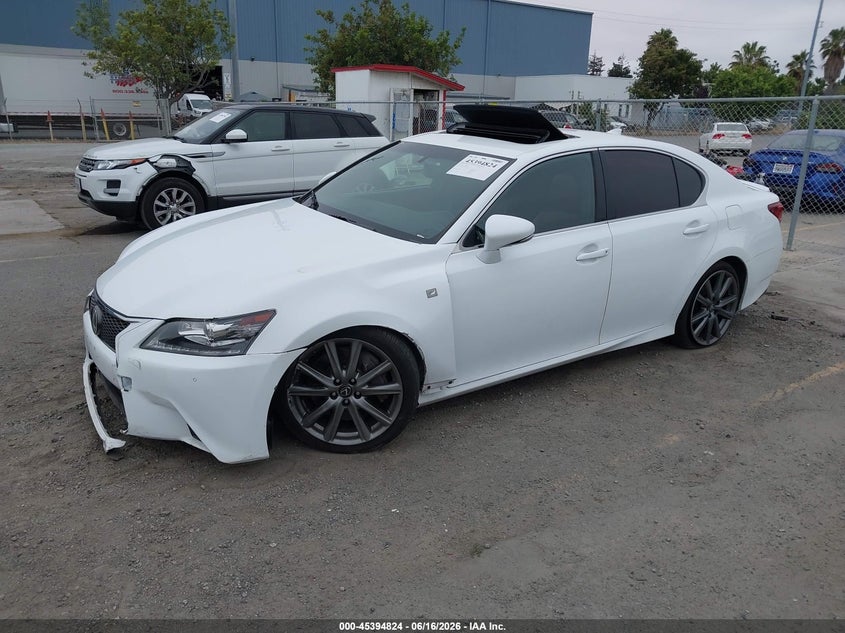 2015 Lexus Gs VIN JTHBE1BL8FA015287 IAAI salvage auction — LEFT FRONT, Salvage (California), sold $5,475 on 2026-07-20 (photo 2)