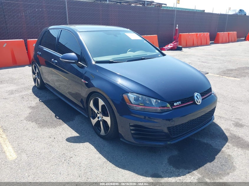 2016 Volkswagen Golf gti VIN 3VW5T7AU6GM040031 IAAI salvage auction — LEFT REAR, Wait Title, sold $4,825 on 2026-08-03 (photo 1)