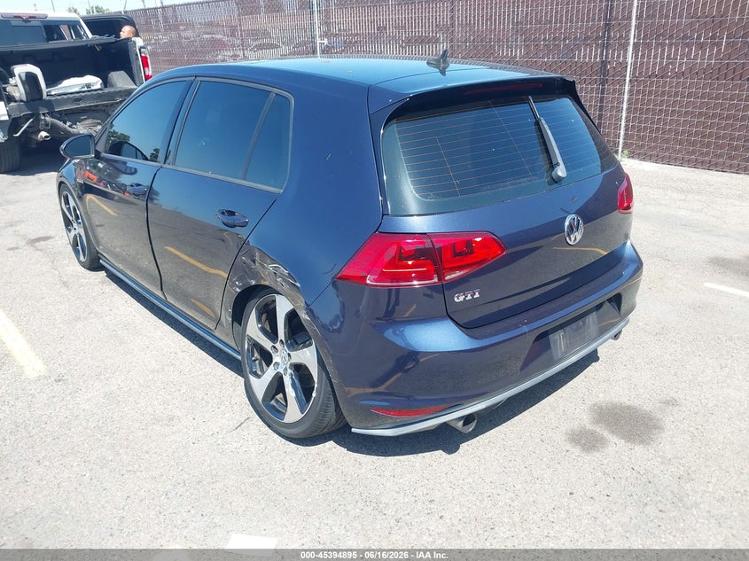 2016 Volkswagen Golf gti VIN 3VW5T7AU6GM040031 IAAI salvage auction — LEFT REAR, Wait Title, sold $4,825 on 2026-08-03 (photo 3)