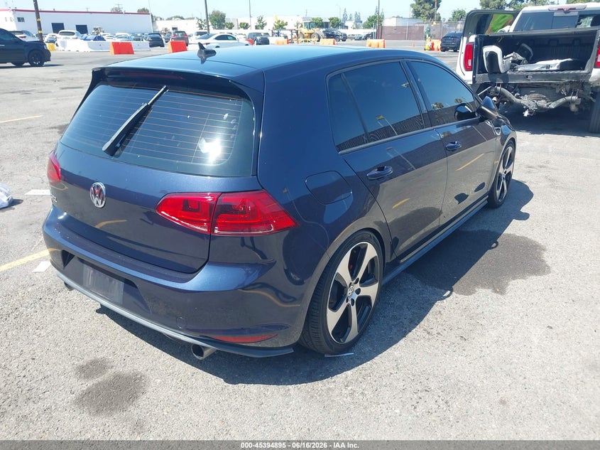 2016 Volkswagen Golf gti VIN 3VW5T7AU6GM040031 IAAI salvage auction — LEFT REAR, Wait Title, sold $4,825 on 2026-08-03 (photo 4)