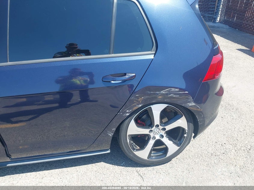 2016 Volkswagen Golf gti VIN 3VW5T7AU6GM040031 IAAI salvage auction — LEFT REAR, Wait Title, sold $4,825 on 2026-08-03 (photo 6)