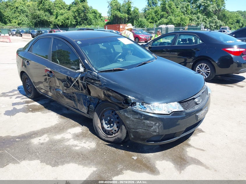 2010 Kia Forte VIN KNAFT4A23A5212885 IAAI salvage auction — LEFT & RIGHT, Salvage - Greater Than 75% (Maryland), sold $275 on 2026-07-09 (photo 1)