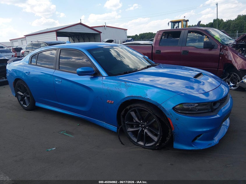 2019 Dodge Charger VIN 2C3CDXGJ9KH687118 IAAI salvage auction — THEFT, Clear (South Carolina), sold $13,600 on 2026-07-29 (photo 1)