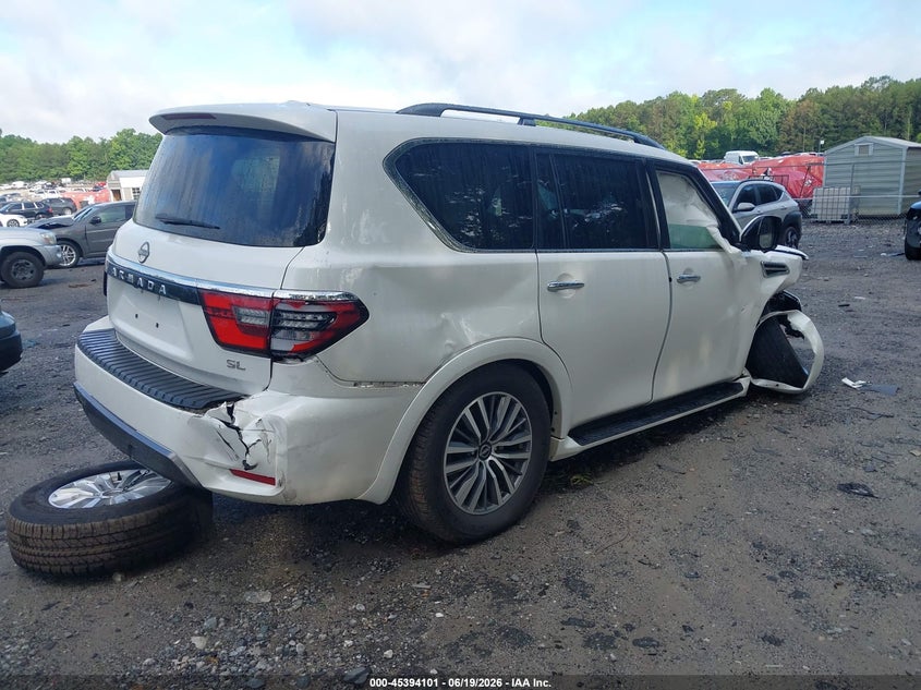 2023 Nissan Armada VIN JN8AY2BC0P9183538 IAAI salvage auction — RIGHT FRONT, Salvage (Idaho), sold $11,500 on 2026-07-11 (photo 4)