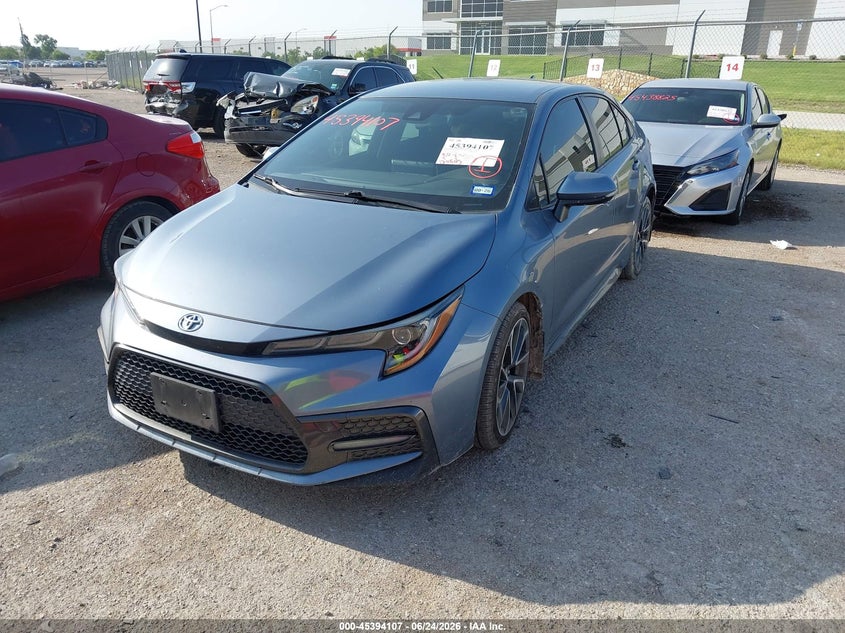 2020 Toyota Corolla VIN JTDS4RCE7LJ049235 IAAI salvage auction — HAIL, Original (Texas), sold $7,300 on 2026-07-28 (photo 2)