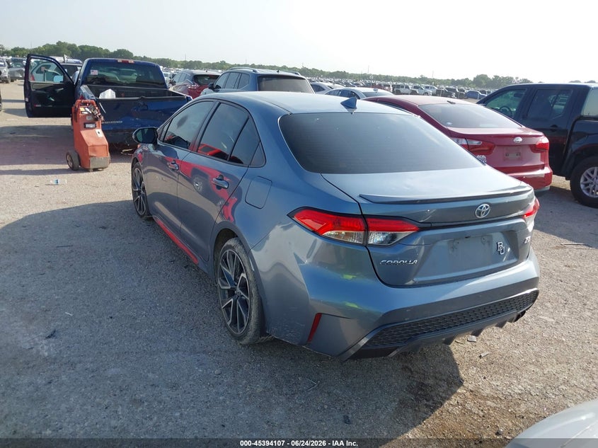 2020 Toyota Corolla VIN JTDS4RCE7LJ049235 IAAI salvage auction — HAIL, Original (Texas), sold $7,300 on 2026-07-28 (photo 3)