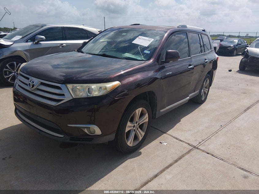 2011 Toyota Highlander VIN 5TDYK3EH7BS036863 IAAI salvage auction — REPOSSESSION, Nrc Lienholder Repossession Paperwork (Texas), sold $4,500 on 2026-07-10 (photo 2)