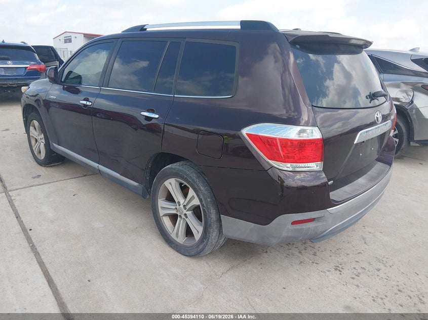 2011 Toyota Highlander VIN 5TDYK3EH7BS036863 IAAI salvage auction — REPOSSESSION, Nrc Lienholder Repossession Paperwork (Texas), sold $4,500 on 2026-07-10 (photo 3)