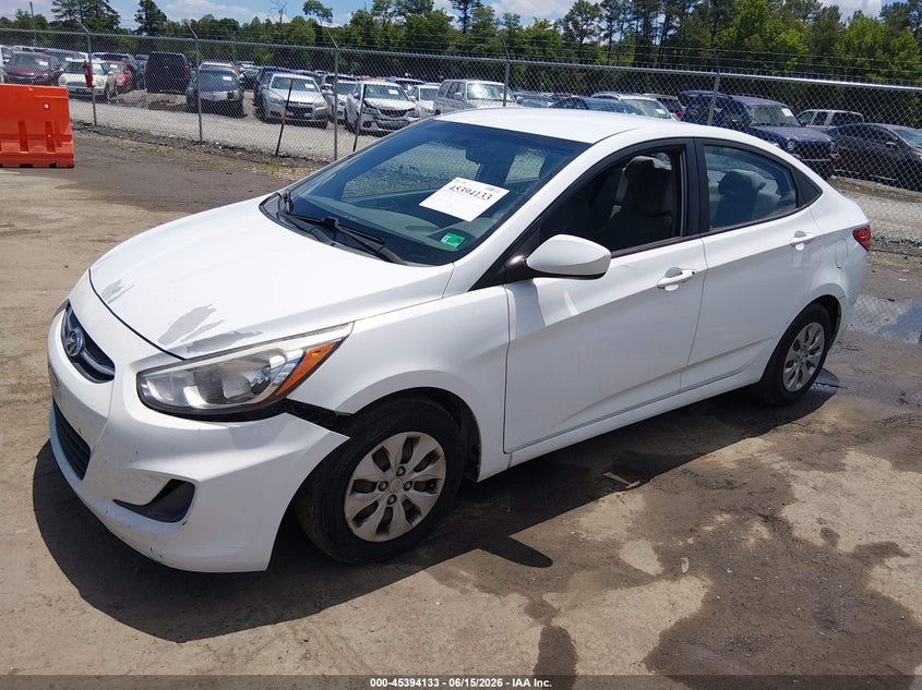 2016 Hyundai Accent VIN KMHCT4AE4GU971362 IAAI salvage auction — NORMAL WEAR, Clear (Virginia), sold $1,000 on 2026-07-10 (photo 2)