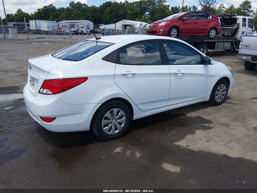 2016 Hyundai Accent VIN KMHCT4AE4GU971362 IAAI salvage auction — NORMAL WEAR, Clear (Virginia), sold $1,000 on 2026-07-10 (photo 4)