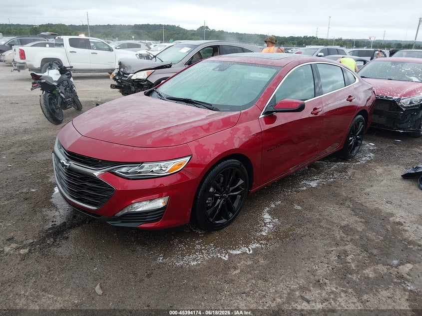 2025 Chevrolet Malibu VIN 1G1ZE5ST0SF101660 IAAI salvage auction — HAIL, Clear (Oklahoma), sold $12,500 on 2026-09-03 (photo 2)