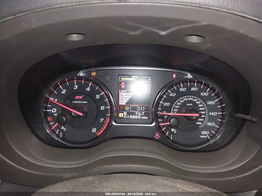 2019 Subaru Wrx sti VIN JF1VA2S68K9830231 IAAI salvage auction — LEFT FRONT, Salvage (Oregon), sold $11,600 on 2026-08-13 (photo 7)