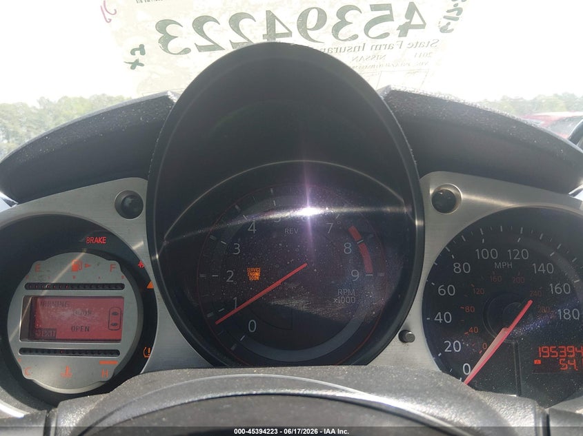 2011 Nissan 370z VIN JN1AZ4EH1BM553870 IAAI salvage auction — RIGHT SIDE, Salvage (North Carolina), sold $3,550 on 2026-07-08 (photo 7)
