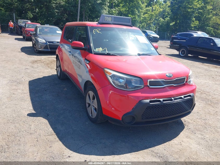 2015 Kia Soul VIN KNDJN2A25F7234877 IAAI salvage auction — REAR END, Salvage - Greater Than 75% (Maryland), sold $725 on 2026-07-29 (photo 1)