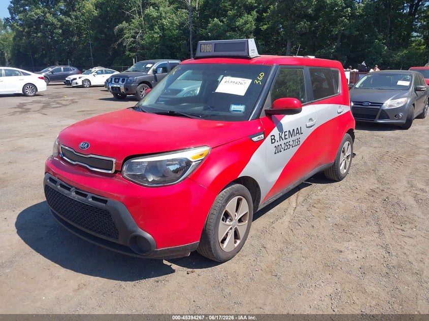 2015 Kia Soul VIN KNDJN2A25F7234877 IAAI salvage auction — REAR END, Salvage - Greater Than 75% (Maryland), sold $725 on 2026-07-29 (photo 2)
