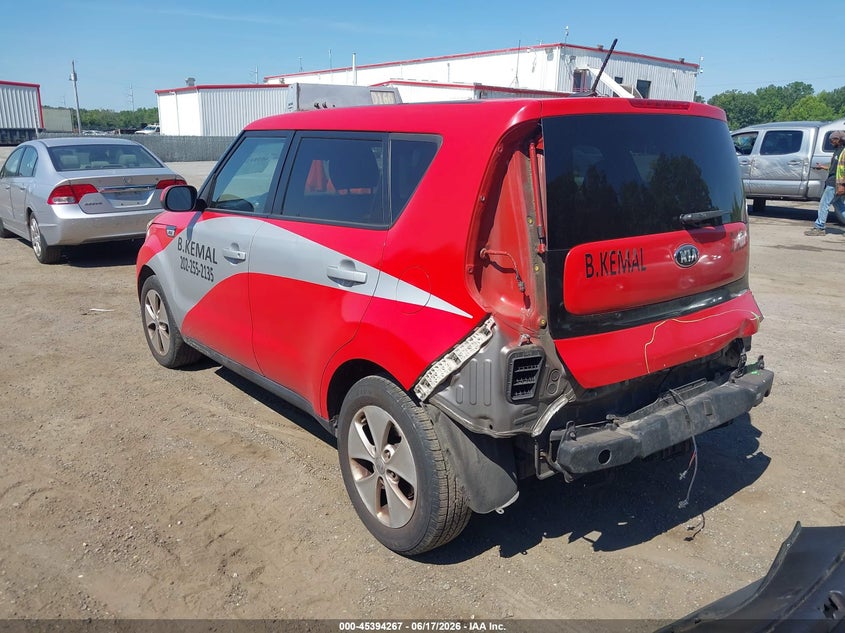 2015 Kia Soul VIN KNDJN2A25F7234877 IAAI salvage auction — REAR END, Salvage - Greater Than 75% (Maryland), sold $725 on 2026-07-29 (photo 3)