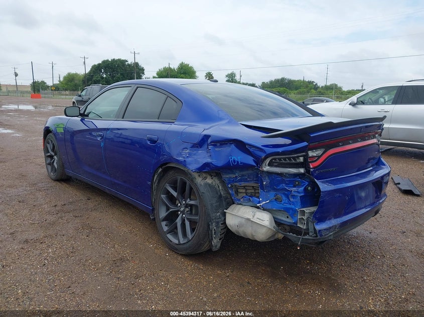 2021 Dodge Charger VIN 2C3CDXBG6MH619776 IAAI salvage auction — FRONT & REAR, Original (Texas), sold $5,800 on 2026-08-01 (photo 3)