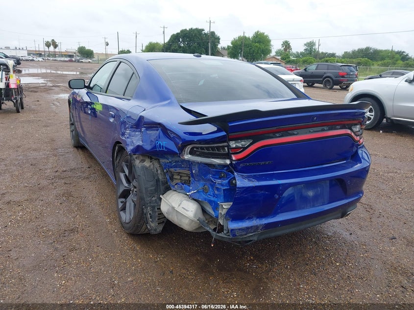 2021 Dodge Charger VIN 2C3CDXBG6MH619776 IAAI salvage auction — FRONT & REAR, Original (Texas), sold $5,800 on 2026-08-01 (photo 6)