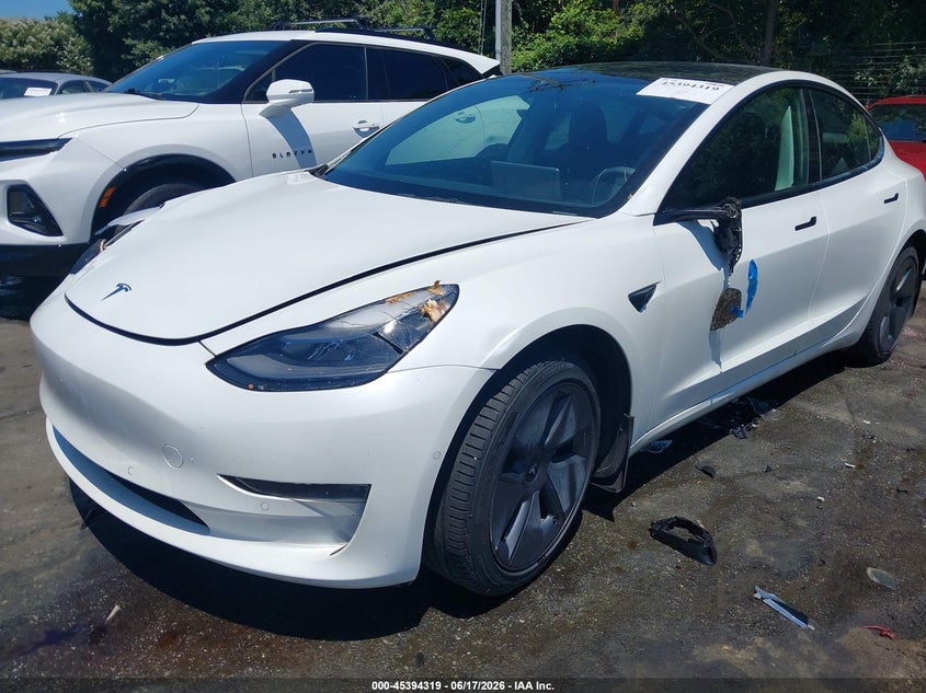 2021 Tesla Model 3 VIN 5YJ3E1EA9MF092271 IAAI salvage auction — FRONT END, Salvage (North Carolina), sold $5,100 on 2026-07-15 (photo 6)
