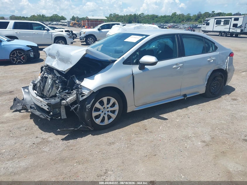 2022 Toyota Corolla VIN 5YFEPMAE0NP369747 IAAI salvage auction — FRONT & REAR, Certificate Of Destruction (Florida), sold $2,325 on 2026-07-23 (photo 2)