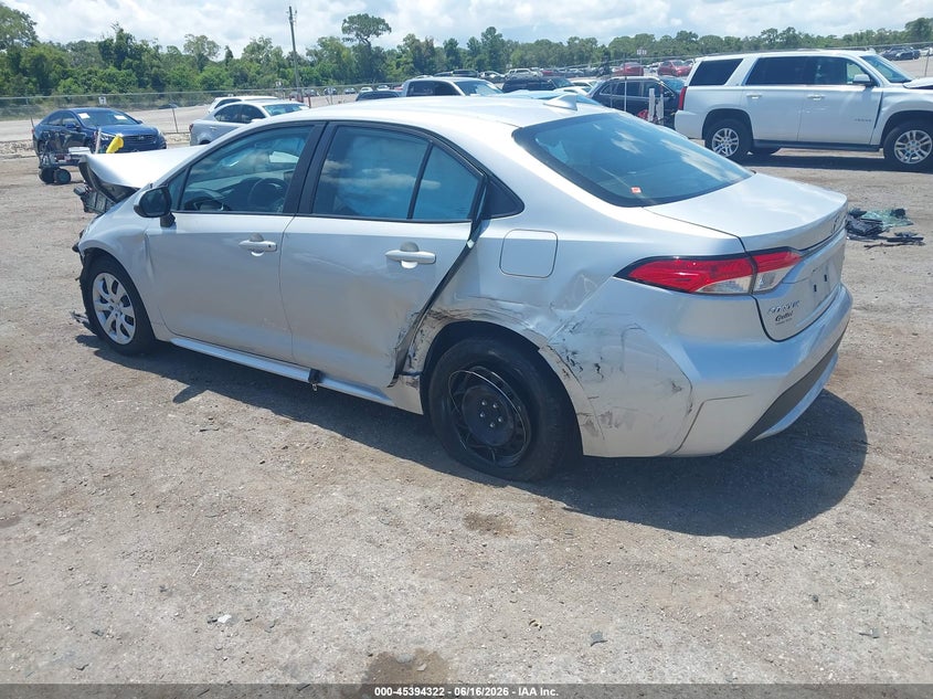 2022 Toyota Corolla VIN 5YFEPMAE0NP369747 IAAI salvage auction — FRONT & REAR, Certificate Of Destruction (Florida), sold $2,325 on 2026-07-23 (photo 3)