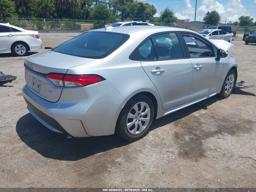 2022 Toyota Corolla VIN 5YFEPMAE0NP369747 IAAI salvage auction — FRONT & REAR, Certificate Of Destruction (Florida), sold $2,325 on 2026-07-23 (photo 4)