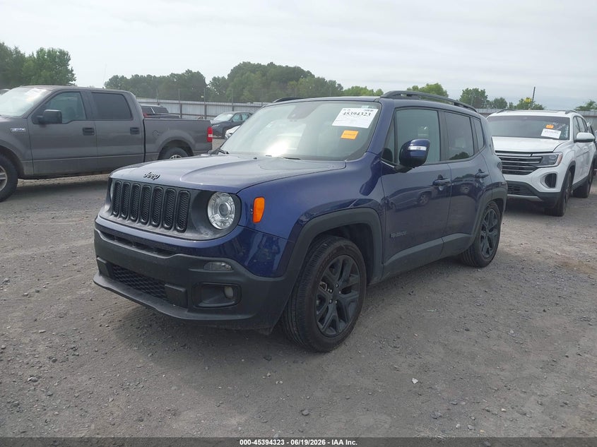 2018 Jeep Renegade VIN ZACCJABB0JPG74823 IAAI salvage auction — REAR END, Salvage Title, sold $625 on 2026-07-29 (photo 2)