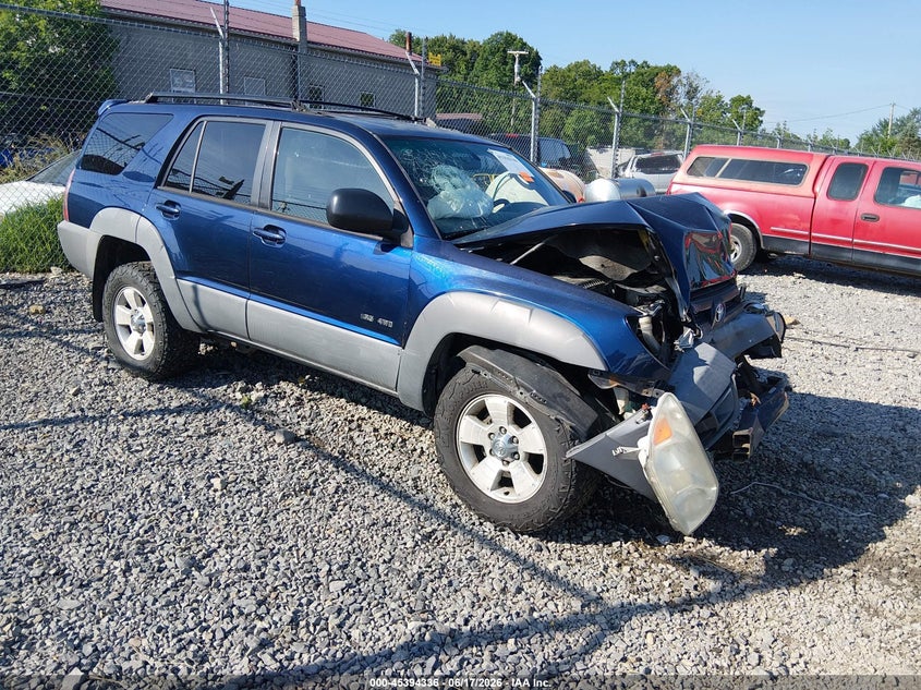2003 Toyota 4runner VIN JTEBT14R638001444 IAAI salvage auction — FRONT END, Salvage (West Virginia), sold $1,150 on 2026-07-26 (photo 1)