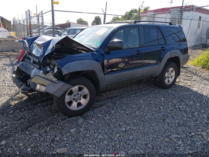 2003 Toyota 4runner VIN JTEBT14R638001444 IAAI salvage auction — FRONT END, Salvage (West Virginia), sold $1,150 on 2026-07-26 (photo 2)