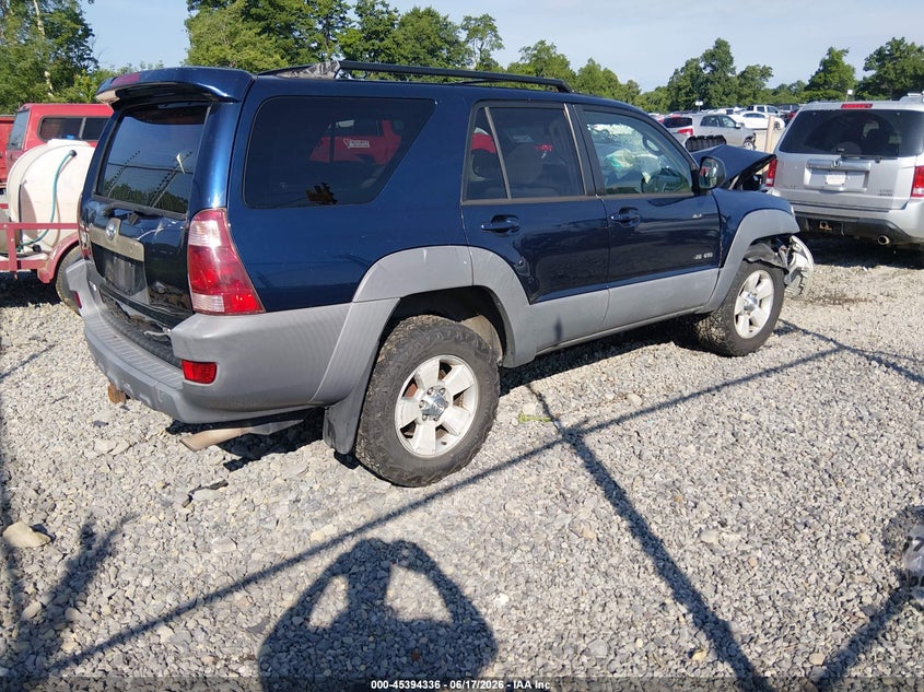 2003 Toyota 4runner VIN JTEBT14R638001444 IAAI salvage auction — FRONT END, Salvage (West Virginia), sold $1,150 on 2026-07-26 (photo 4)