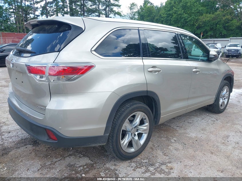 2015 Toyota Highlander VIN 5TDYKRFH1FS094586 IAAI salvage auction — FRONT END, Original (Texas), sold $8,400 on 2026-07-30 (photo 4)