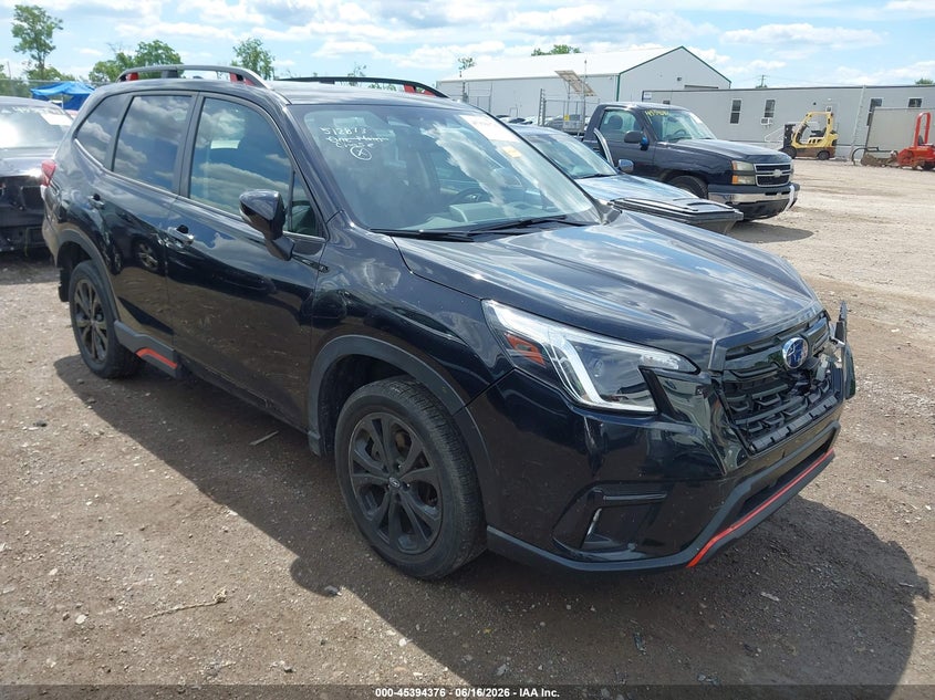 2023 Subaru Forester VIN JF2SKAJC0PH512873 IAAI salvage auction — FRONT & REAR, Original (Ohio), sold $6,900 on 2026-07-23 (photo 1)