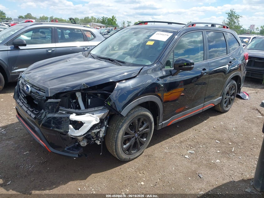 2023 Subaru Forester VIN JF2SKAJC0PH512873 IAAI salvage auction — FRONT & REAR, Original (Ohio), sold $6,900 on 2026-07-23 (photo 2)