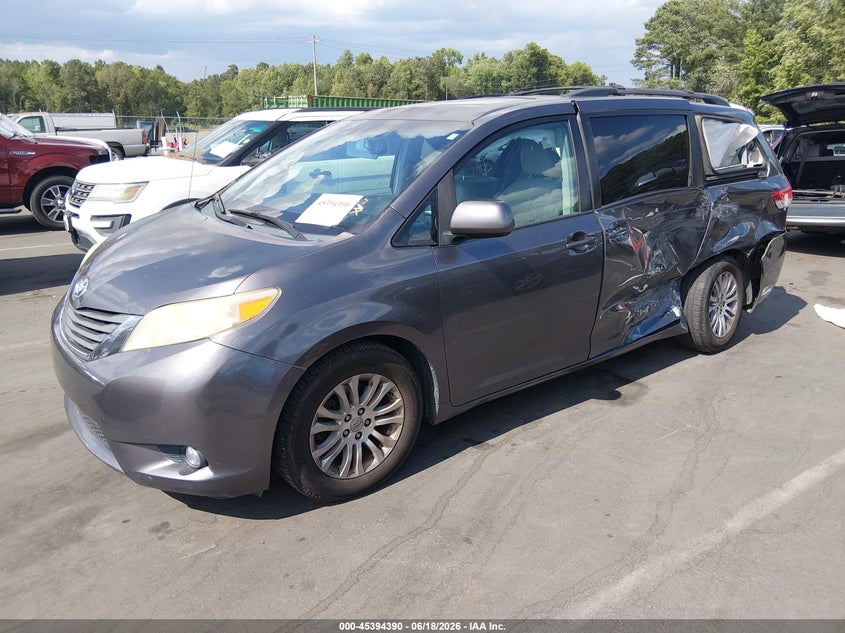 2011 Toyota Sienna VIN 5TDYK3DC6BS056401 IAAI salvage auction — LEFT SIDE, Salvage (Idaho), sold $775 on 2026-07-15 (photo 2)
