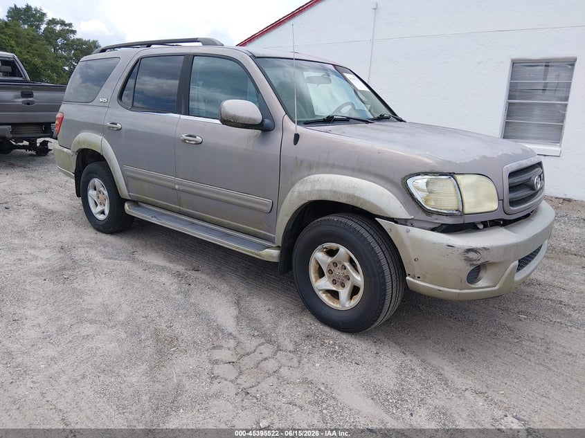 2001 Toyota Sequoia VIN 5TDZT34AX1S048994 IAAI salvage auction — NORMAL WEAR, Clear (Florida), sold $475 on 2026-07-22 (photo 1)