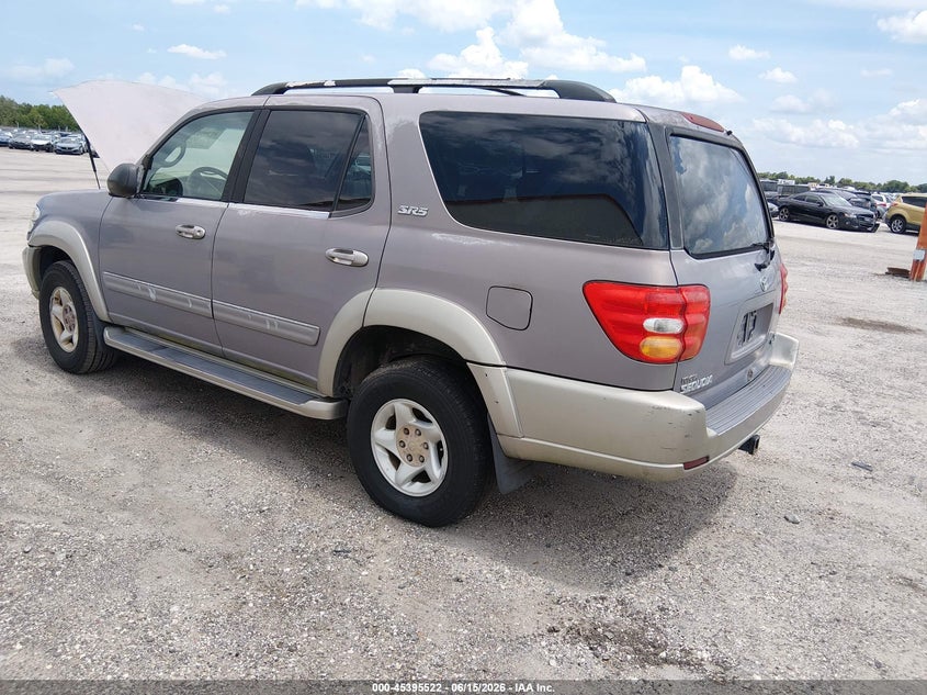 2001 Toyota Sequoia VIN 5TDZT34AX1S048994 IAAI salvage auction — NORMAL WEAR, Clear (Florida), sold $475 on 2026-07-22 (photo 3)