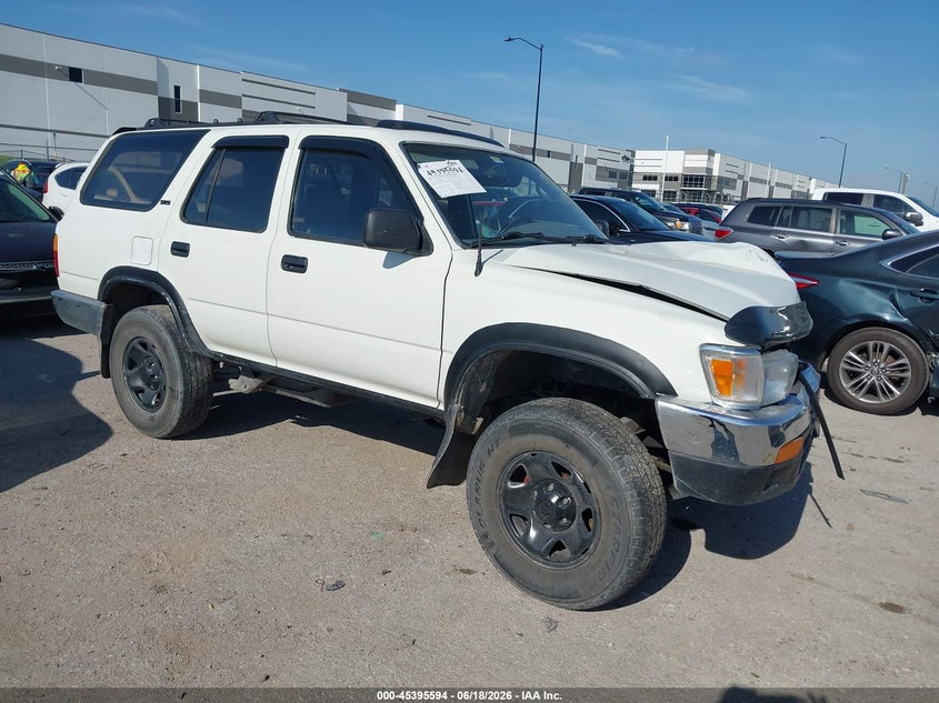 1993 Toyota 4runner VIN JT3VN39W3P0122656 IAAI salvage auction — FRONT END, Salvage (Texas), sold $500 on 2026-07-21 (photo 1)