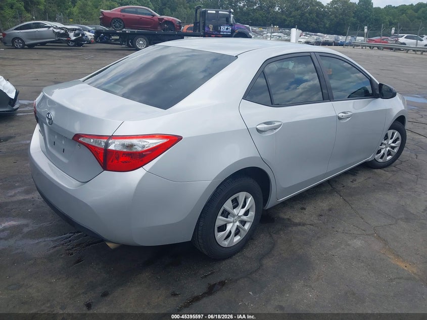 2015 Toyota Corolla VIN 2T1BURHEXFC399323 IAAI salvage auction — SIDE, Salvage (Georgia), sold $3,550 on 2026-07-22 (photo 4)