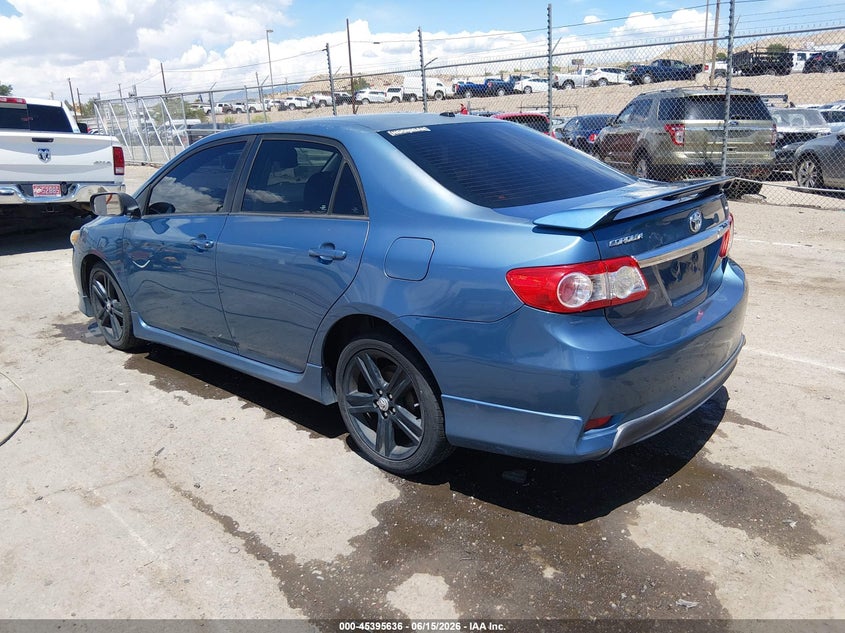 2013 Toyota Corolla VIN 5YFBU4EE1DP107479 IAAI salvage auction — NORMAL WEAR, Clear (New Mexico), sold $2,025 on 2026-07-13 (photo 3)