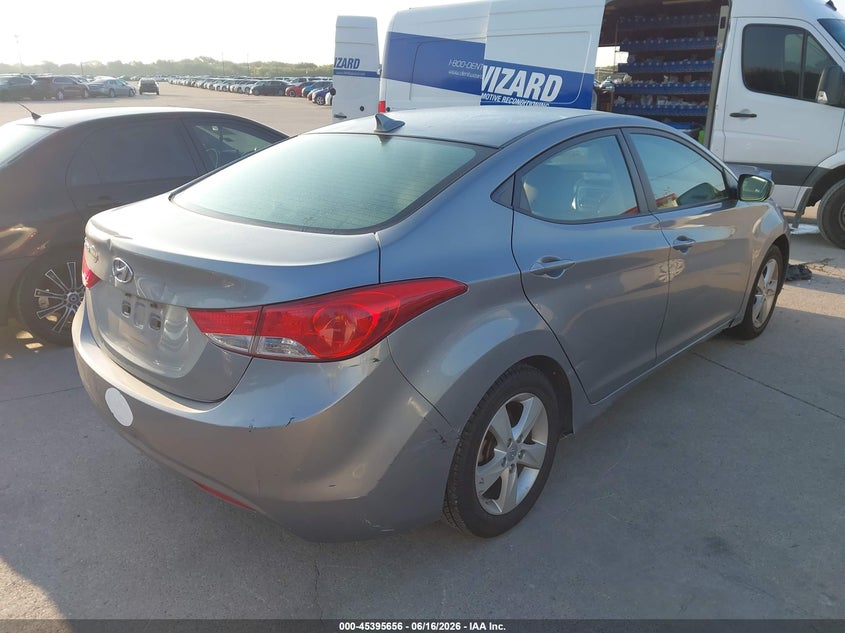 2013 Hyundai Elantra VIN KMHDH4AE8DU735637 IAAI salvage auction — NORMAL WEAR, Original (Texas), sold $1,200 on 2026-07-20 (photo 4)