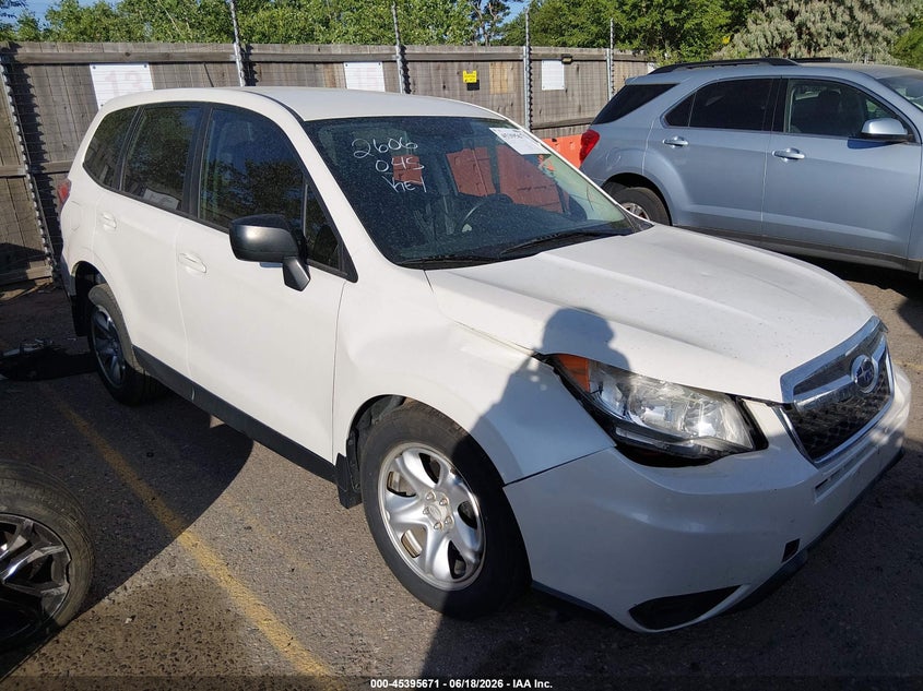 2014 Subaru Forester VIN JF2SJAAC4EH422996 IAAI salvage auction — FRONT & REAR, Salvage (Colorado), sold $475 on 2026-07-28 (photo 1)