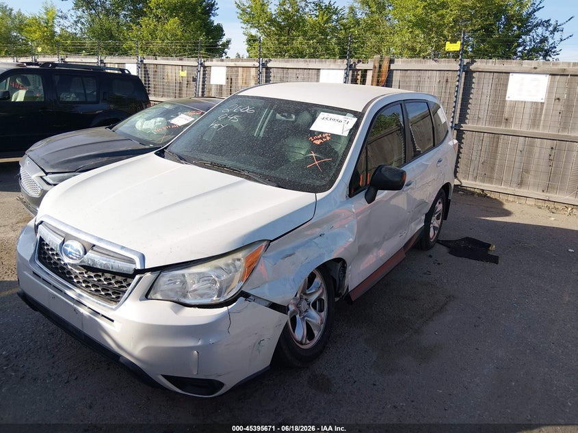 2014 Subaru Forester VIN JF2SJAAC4EH422996 IAAI salvage auction — FRONT & REAR, Salvage (Colorado), sold $475 on 2026-07-28 (photo 2)