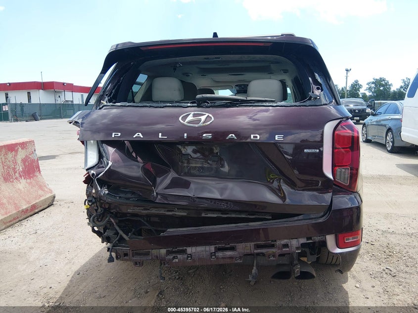 2021 Hyundai Palisade VIN KM8R7DHE8MU289164 IAAI salvage auction — REAR END, Salvage - Greater Than 75% (Maryland), sold $7,200 on 2026-07-23 (photo 6)