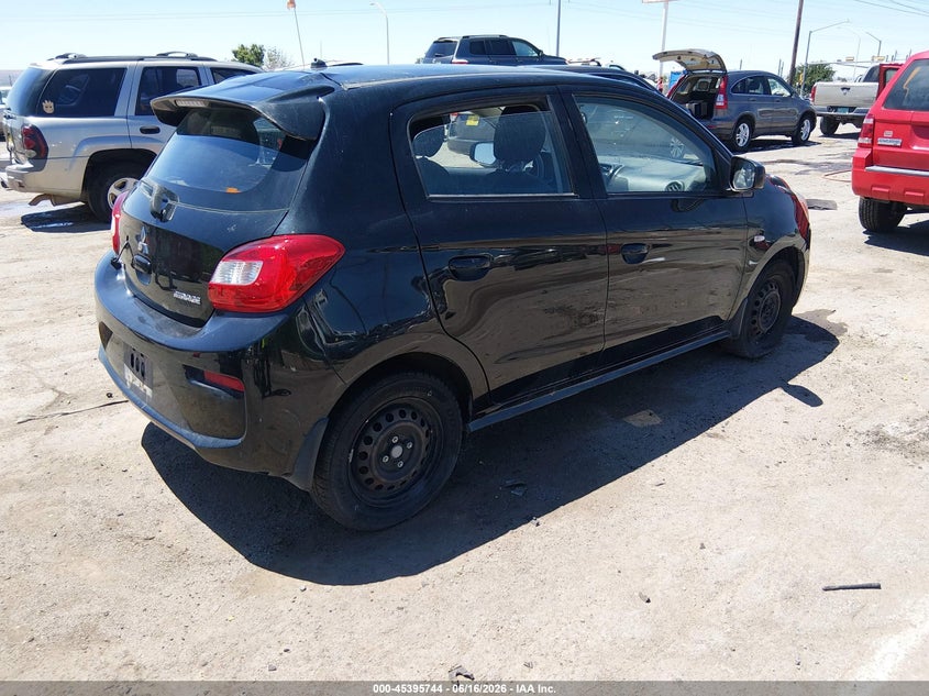 2018 Mitsubishi Mirage VIN ML32A3HJ8JH009071 IAAI salvage auction — NORMAL WEAR, Salvage Title, sold $525 on 2026-09-29 (photo 4)