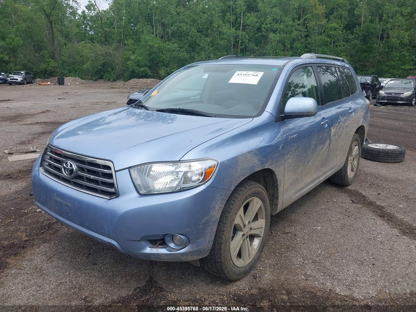 2008 Toyota Highlander VIN JTEDS43AX82036443 IAAI salvage auction — FRONT END, Salvage (Ohio), sold $3,675 on 2026-07-28 (photo 2)
